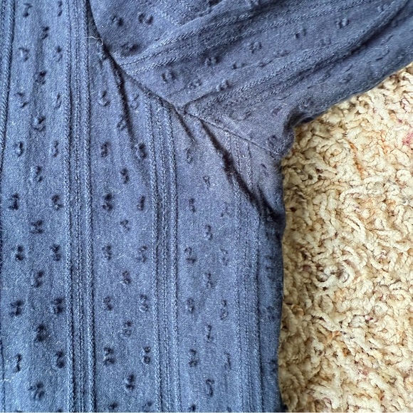 DUFFIELD LANE Women’s Navy Long Sleeve Midi Dress Modest A-line Size Small - Picture 5 of 12